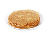 traditional homemade blinis or crepes