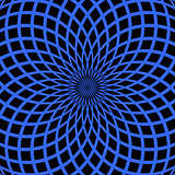 Abstract blue background. Rotation pattern.
