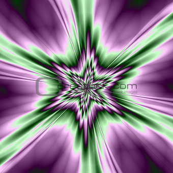 Star in Purple and Green