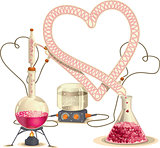 Love Chemistry - Vector Illustration