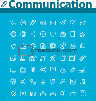 Communication icon set