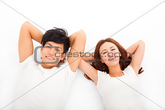 Young happy and relaxed couple 