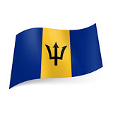 State flag of Barbados. 