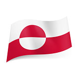 State flag of Greenland.