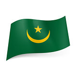 State flag of Mauritania.