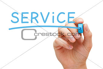 Service Blue Marker