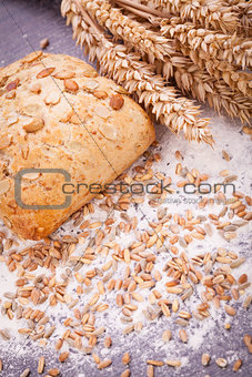 tasty fresh baked bread bun baguette natural food 