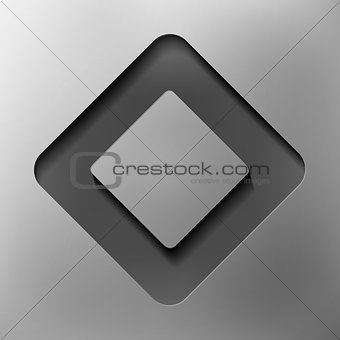 quadrangle, abstract icon, vector style