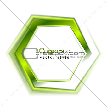Bright green tech logo