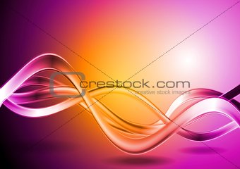 Colorful vector waves abstract backdrop