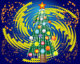 Christmas tree and a star