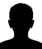 a boy head silhouette