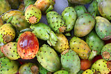 Tropical delicious cactus fruit as background
