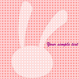 background, abstract rabbit , vector style
