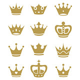 Crown collection - vector silhouette