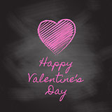 Valentine's Day chalkboard background