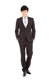 Full length of  young businessman standing