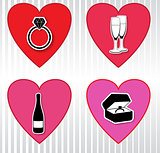 Hearts vector collection