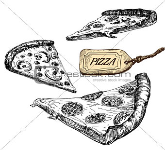 llustration of pizza