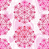Seamless valentine pink grunge pattern