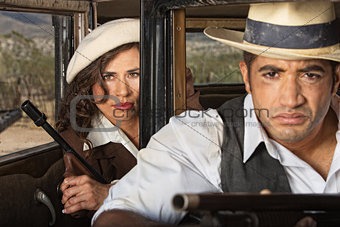 Tough 1920s Gangster Couple