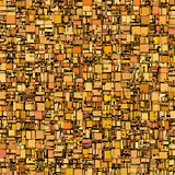 abstract tile mosaic backdrop in orange