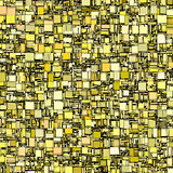 abstract tile mosaic backdrop in yellow