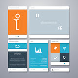 User interface (ui) and infographic vector elements.