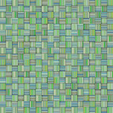 mosaic tiled blue green striped checker backdrop