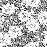 abstract flowers seamless background