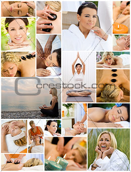 Women Spa & Massage Relaxing Healthy Lifestyle 