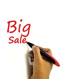 Hand with Highlighter Writing Big Sale