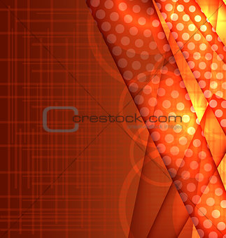 Abstract orange template