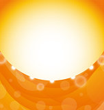 Orange background with shapes swirl and light effects