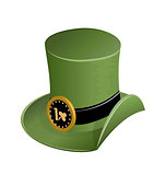 Green hat in st Patricks Day