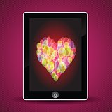 tablet computer and heart