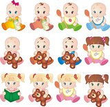 Collection of baby vectors