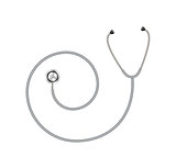 Stethoscope in shape of spiral