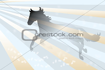 Abstract horse background