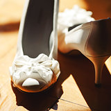 Bridal wedding day shoes