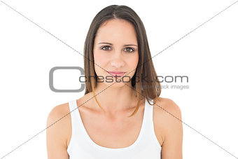 Portrait of a content casual young woman