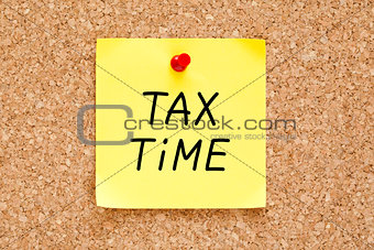 Tax Time Sticky Note