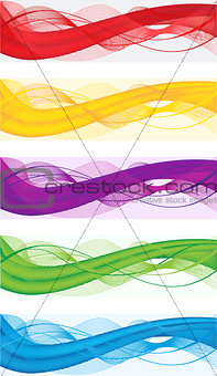 Abstract banners for web header