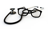 glasses and stethoscope