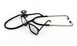 glasses and stethoscope