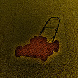 Lawnmower silhouette