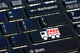icon free delivery on enter key of keyboard