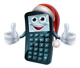 Calculator math christmas character