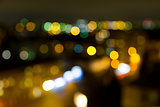 Lights of city at night
