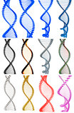 Set of DNA structure model